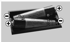 HIGH ONE HI3903HD-VE - De batterijen in de afstandsbediening plaatsen - 1