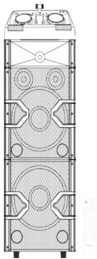 BOOST STUPDJ-PRO - AKTIVES BESCHALLUNGSPULT 2 x 12" /30cm 1000W - 1