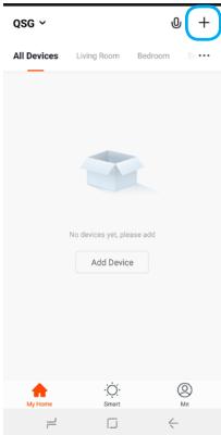 LOGICOM HOME Pluggy - cliquez sur "Ajouter un produit" ou sur l'icone "+" en haut à droite de l'écran. - 1