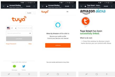 LOGICOM HOME Pluggy - Link TuyaSmart account to Alexa - 4