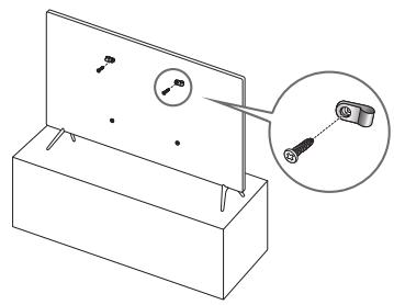 SAMSUNG QE55Q6FNAT - Preventing the TV from falling - 1