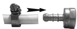 CAMPINGAZ 2 SERIES Classic LX Plus Vario - 1) To use the equipment with the flexible hose XP D 36-110: (solution d) a)) - 1