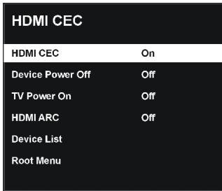 RADIOLA RAD-LD50090K - Pour utiliser la fonction HDMI CEC: - 1