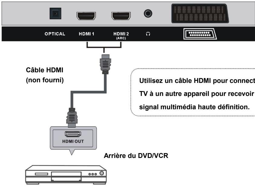 POLAROID TQLED55P - CONNECTER UNE ANTENNE EXTERNE - 2