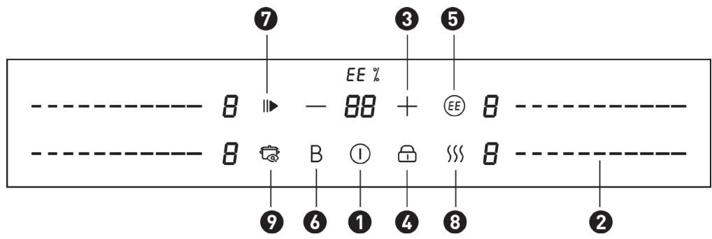 VALBERG IH 4 B DAS 373C - Panel de control - 1