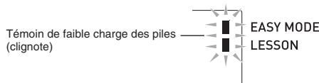 CASIO LK-135SET - ■ Indication de piles faibles - 1