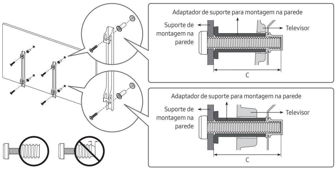 SAMSUNG QE55Q60R - Montagem do televator numa parede - 2
