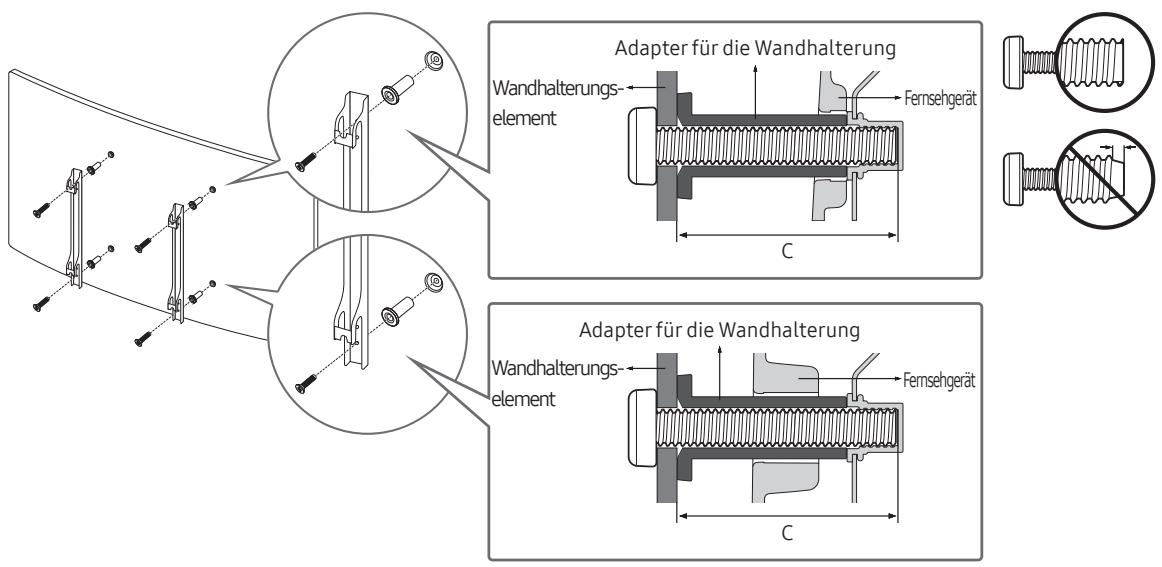 SAMSUNG UE49RU7305 - MontierendesGeratsan derWand - 2