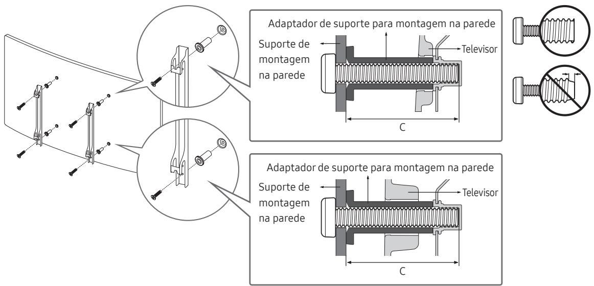 SAMSUNG UE49RU7305 - Montagem do televator numa parede - 2