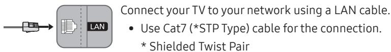 SAMSUNG UE49RU7305 - Network Connection - Wired - 1