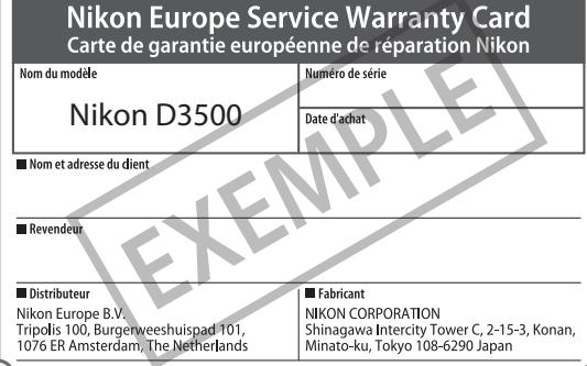 NIKON D3500 Kit + 18-55 AF-P VR - Manuels en ligne - 2