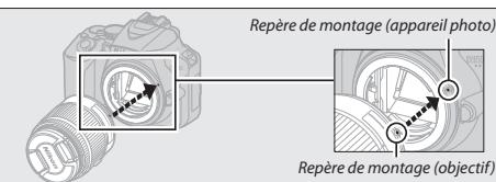 NIKON D3500 Kit + 18-55 AF-P VR - Fixation d'un objectif - 1