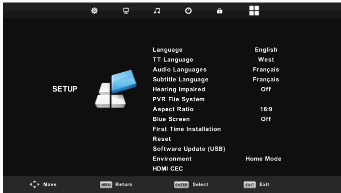 HIGH ONE HI3207HD-HK - Menu Configuración - 1