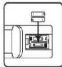 POLAROID TVLED24HD - Einlagen der Batterien in die Fernbededierung - 2