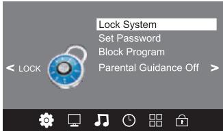 POLAROID TVLED24HD - Menu LOCK - 1