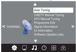 POLAROID TVLED24HD - Sintonia automatica (DVB-C) - 1