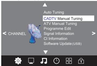 POLAROID TVLED24HD - Recherche manuelle de chaînes TNT (DVB-C) - 1