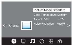 POLAROID TVLED24HD - MENU IMAGEN - 1