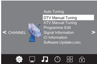 POLAROID TVLED24HD - Manuelle DTV-Abstimmung (DVB-T) - 1