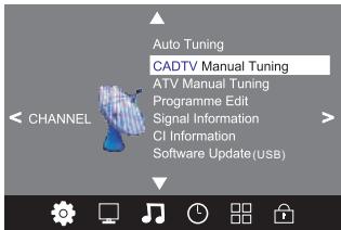 POLAROID TVLED24HD - Sintonia manual DTV (DVB-C) - 1