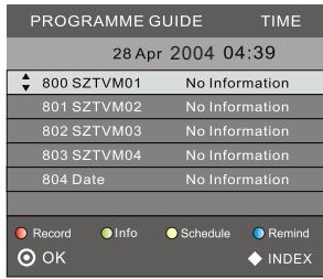 POLAROID TVLED24HD - Menu EPG (Guide électronique des programmes). - 1