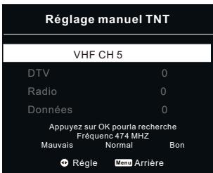 RADIOLA RAD-LD40100K - Réglage manuel TNT - 1