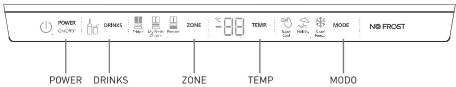 VALBERG 4D 421 A+ DX180C - Panel de control - 1