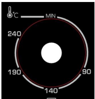 BRANDT FC 420 MUW - b) Setting the temperature - 1