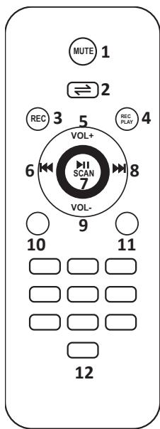 BOOST KARAOKE UHF - DESCRIPCION DEL MANDO A DISTANCIA - 1