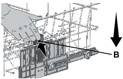 VALBERG 13S47 A+ X205T - Réglage de hauteur du panier supérieur (en fonction du modele) - 2