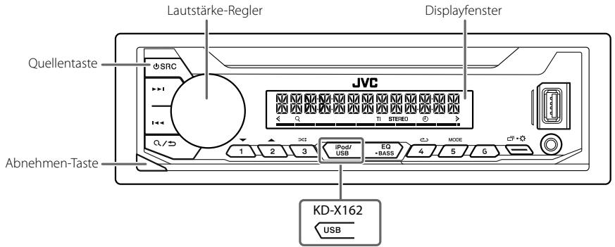 JVC KD-X262 - Frontblende - 1