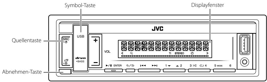 JVC KD-X262 - Frontblende - 1