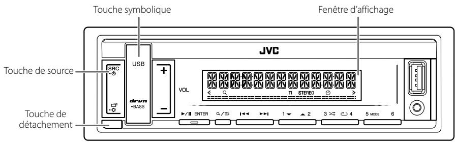 JVC KD-X262 - Façade - 1