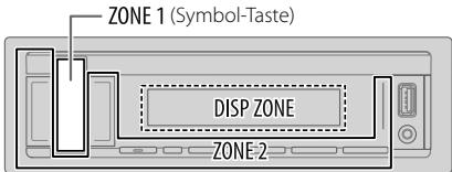 JVC KD-X262 - Zonen-Identification für Helligkeitseinstellungen - 2