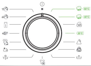 BELLAVITA WM 912 A+++ W701T - Selector de programa - 1