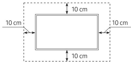SAMSUNG 55RU7305 - Ventilation adaptée de votre téléviseur - 2