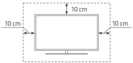 SAMSUNG QE65Q60RAT - Fornecimento de ventilação adequada para o televisor - 1