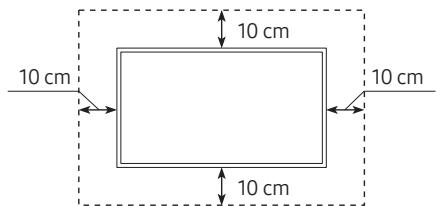 SAMSUNG QE65Q60RAT - Fornecimento de ventilação adequada para o televisor - 2