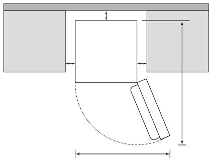 DAEWOO RD-H290S - Espace minimum requis - 1
