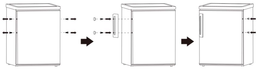 DAEWOO RD-H290S - Inversion du sens d'ouverture des portes - 14