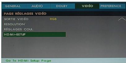 THOMSON THC385 - REGLAGE HDMI - 1