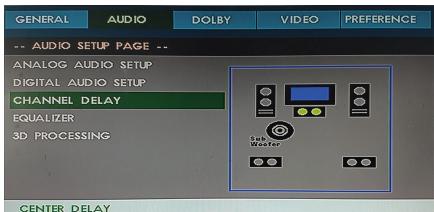 THOMSON THC385 - CHANNEL DELAY SETUP PAGE - 1