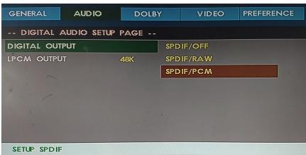 THOMSON THC385 - DIGITAL AUDIO SETUP PAGE - 1