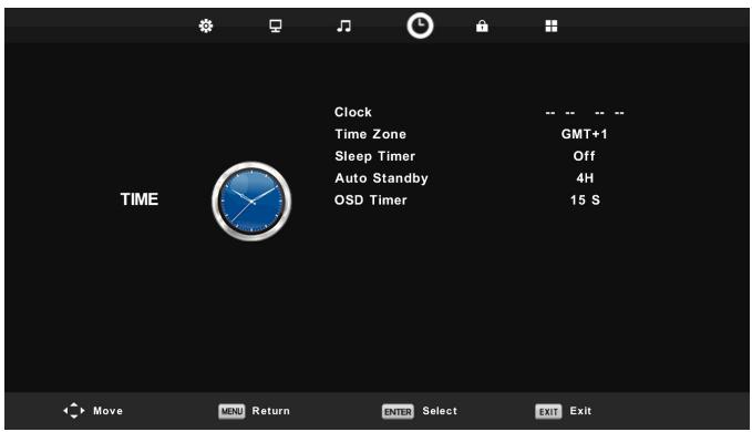 POLAROID TQLED32PR - Zeitmenu - 1