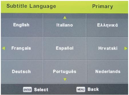 POLAROID TQLED32PR - Subtitle Language - 1