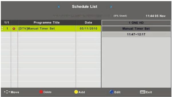 POLAROID TQLED32PR - Schedule list - 1