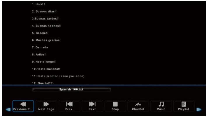 POLAROID TQLED32PR - Textmenu - 2