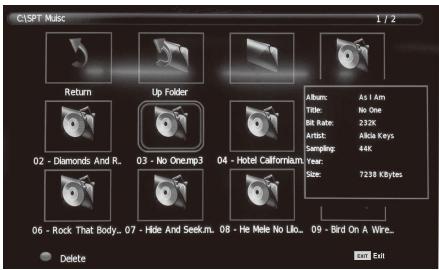 SAMANA SA32001HD - Music menu - 2