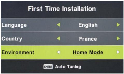 SAMANA SA32001HD - Sélection du pays - 1
