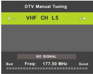 SAMANA SA32001HD - Manual DTV tuning - 1